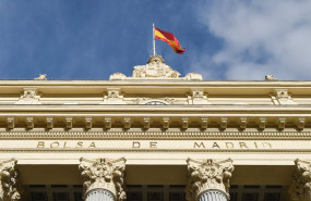 ep edificio del palacio de la bolsa a 26 de noviembre de 2021 en madrid espana
