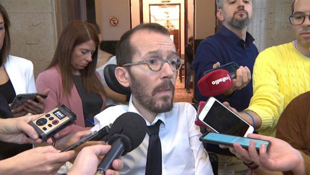 ep el portavoz de unidas podemos en el congreso pablo echenique tras la junta de portavoces