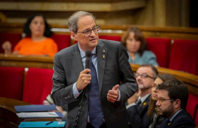 ep el presidente de la generalitat quim torra interviene durante una sesion plenaria en el parlament