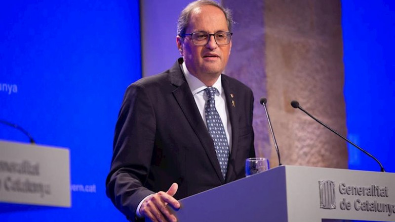 ep el presidente de la generalitat quim torra interviene en rueda de prensa tras el consell executiu