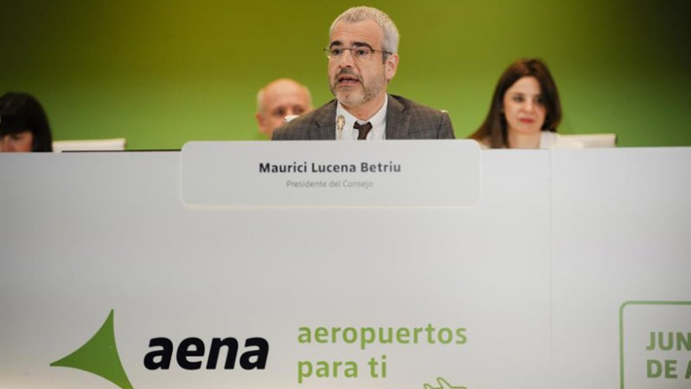 ep el presidente y consejero delegado de aena maurici lucena c durante la junta general de