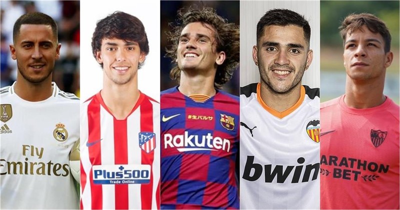 Hazard, Joao Félix, Griezmann, Maxi Gómez y Óliver Torres, fichajes para LaLiga Santander 2019-20 | AFP7/ATLÉTICO/VALENCIA CF/SEVILLA FC ep hazard joao felix griezmann maxi gomez y oliver torres fichajeslaliga santander 2019-20