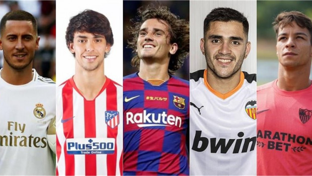 ep hazard joao felix griezmann maxi gomez y oliver torres fichajeslaliga santander 2019-20
