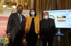 ep i-d el presidente de la camara de comercio de madrid angel asensio la ministra de industria