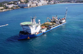 ep imagen del buque cablero giulio verne de la empresa prysmian encargado de tender el cable