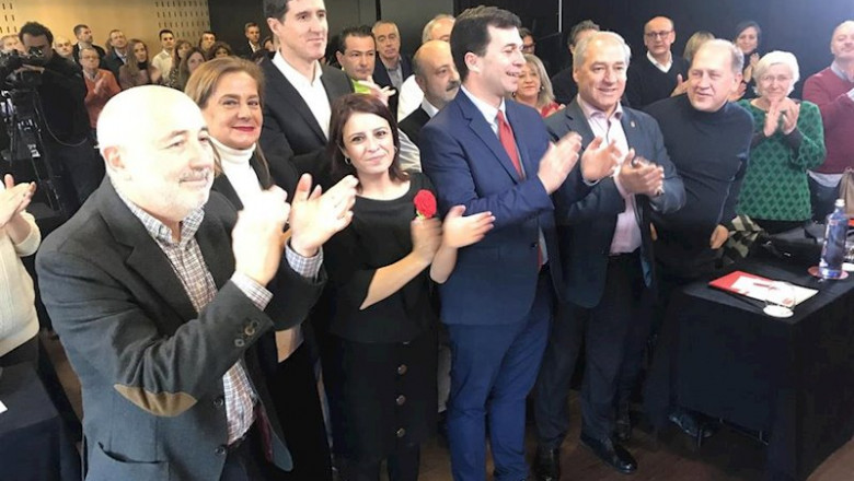 ep la vicesecretaria general del psoe adriana lastra arropa a los socialistas gallegos en un acto en