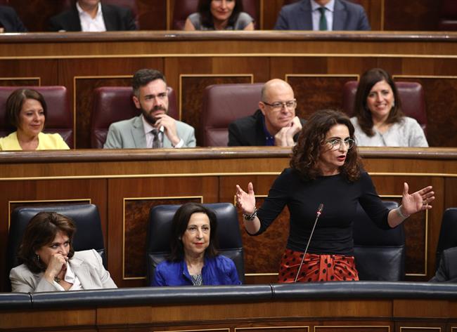 María Jesús Montero, ministra de Hacienda , en la sesión de control | EUROPA PRESS ep maria jesus montero ministrahacienda ensesioncontrol 20180709112701