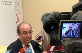 ep miquel iceta psc en declaraciones a los medios en la canonja tarragona