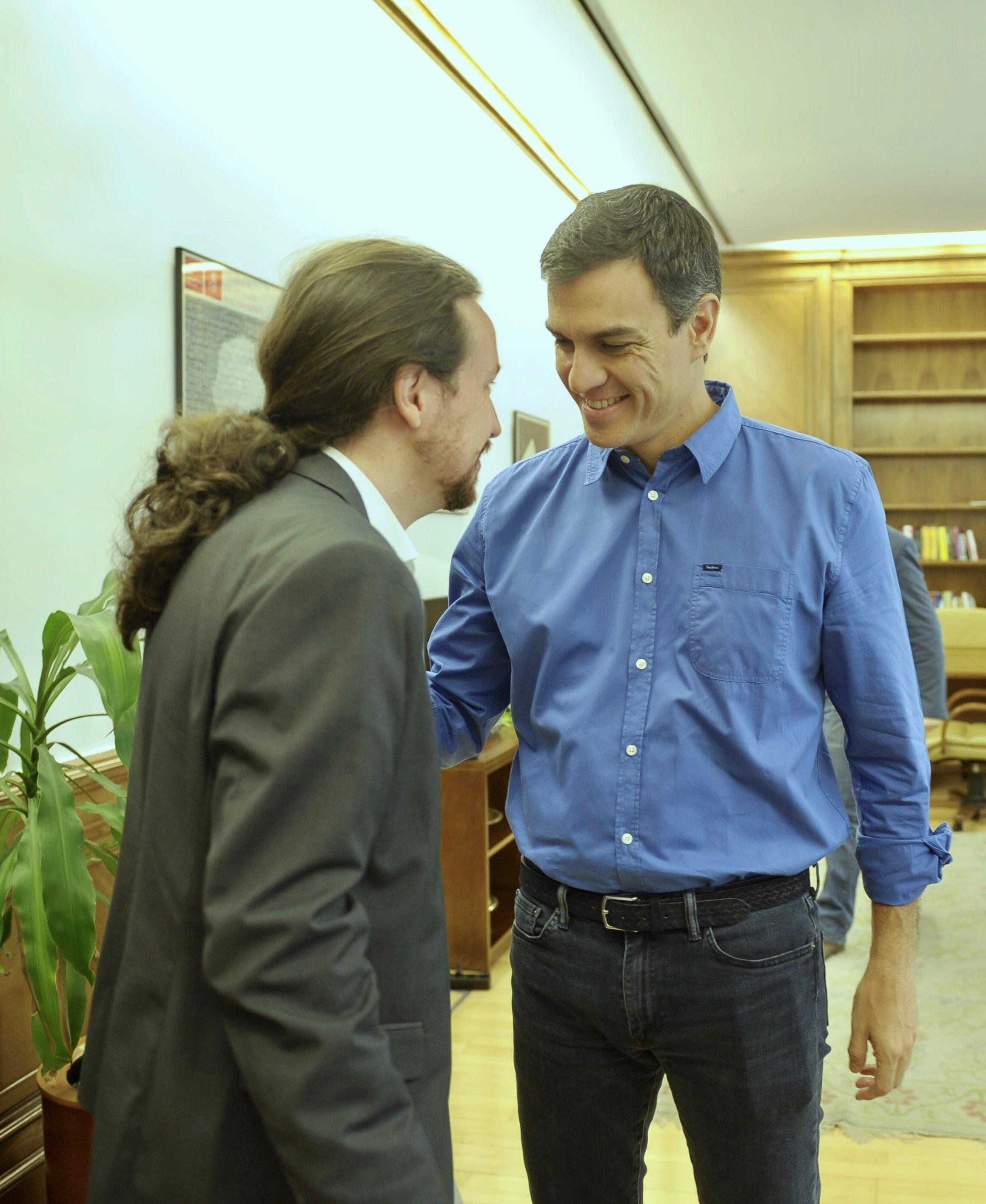 Reunión de Pablo Iglesias y Pedro Sánchez en el Congreso | FLICKR DEL PSOE ep reunionpablo iglesiaspedro sanchezcongreso 20170627165903