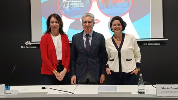 ep serra sarrate y domnech en la presentacion del b travel 2024 de este jueves