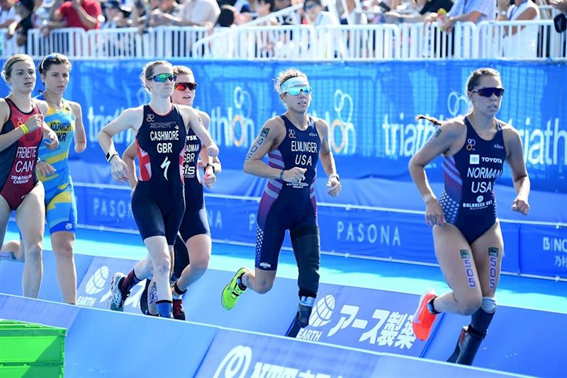 ep una prueba de triatlon paralimpico en tokio