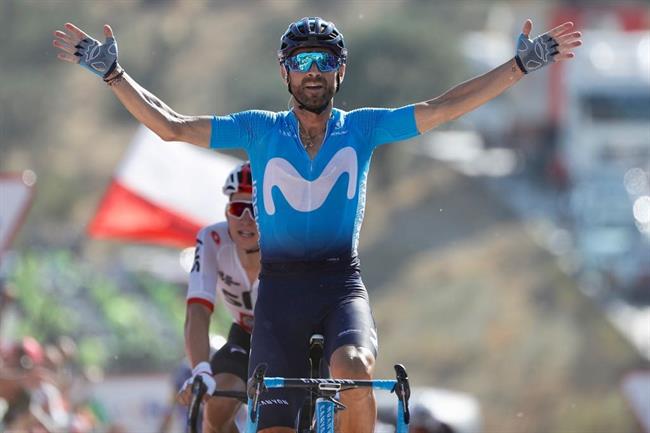 Alejandro Valverde, tras ganar la segunda etapa de la Vuelta a España 2018 | @LAVUELTA ep alejandro valverde tras ganarsegunda etapala vueltaespana 2018