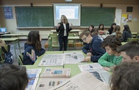 ep alumnos estudiantes aula prensa periodicos tallerlecturaprensa