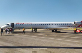 ep archivo   avion de air nostrum en imagen de archivo