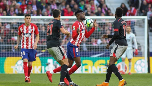 ep atletico de madrids player thomas during la liga match between atletico de madrid and athletic de ep atletico de madrids player thomas during la liga match between atletico de madrid and athletic de