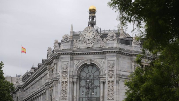 ep cupula de la sede del banco de espana el dia que ha publicado su informe anual a 13 de mayo de