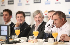 ep el exciclista profesional angel arroyo 1d durante su intervencion en el desayuno deportivo de
