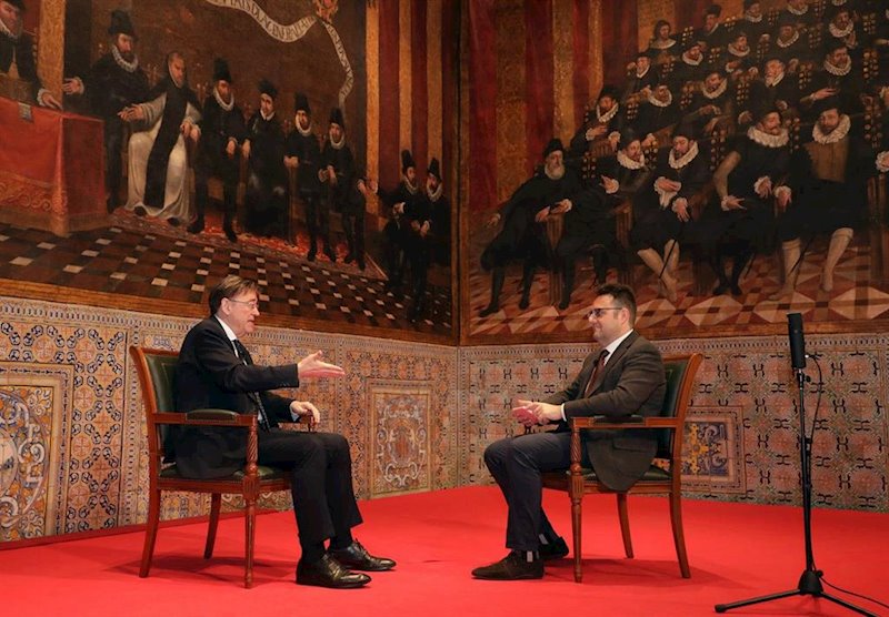 ep el president de la generalitat valenciana ximo puig en la entrevista con la cadena ser