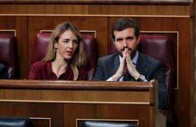 ep el presidente del pp pablo casado y la portavoz del partido popular en el congreso cayetana