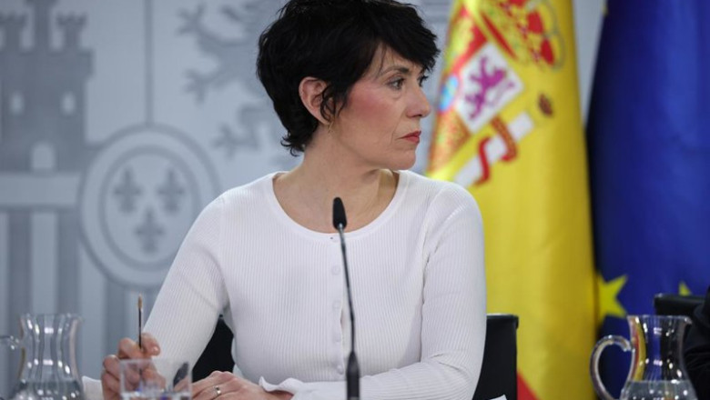 ep i d la ministra de inclusion seguridad social y migraciones elma saiz durante la rueda de prensa
