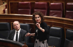 ep la ministra portavoz del gobierno maria jesus montero durante su intervencion en el pleno de