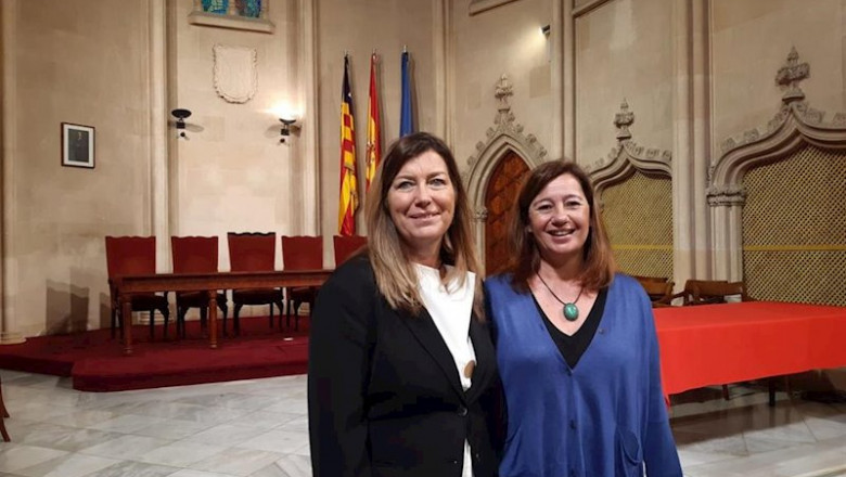 ep la presidenta del govern francina armengol y la consellera de salud y consumo patricia gomez