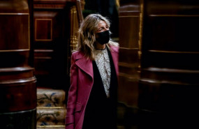 ep la vicepresidenta segunda y ministra de trabajo yolanda diaz en una sesion plenaria en el