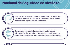 ep los sistemas de informacion del notariado obtienen el esquema nacional de seguridad de alto nivel