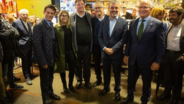 ep presidentela associacio de comerciantsla boqueria salvador capdevila se reunepoliticosdiversas formacionesbarcelona