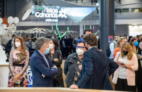 ep ambiente del stand de canarias en fitur