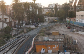 ep archivo   vista general de las obras de la ultima fase del soterramiento de las vias de la