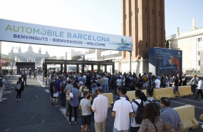 ep automobile barcelona 2021 en su primer dia abierto al publico en el recinto montjuc de fira de