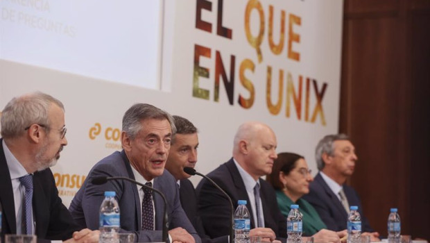 ep el director general de la cadena de supermercados consum juan luis durich 2i interviene durante