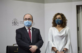 ep el nuevo ministro de cultura y deportes miquel iceta y la ministra de hacienda y funcion publica