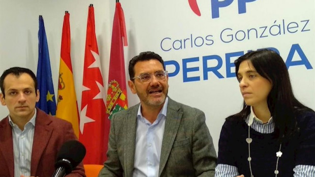 ep el portavoz del partido popular de getafe carlos gonzalez pereira ofrece una rueda de prensa en