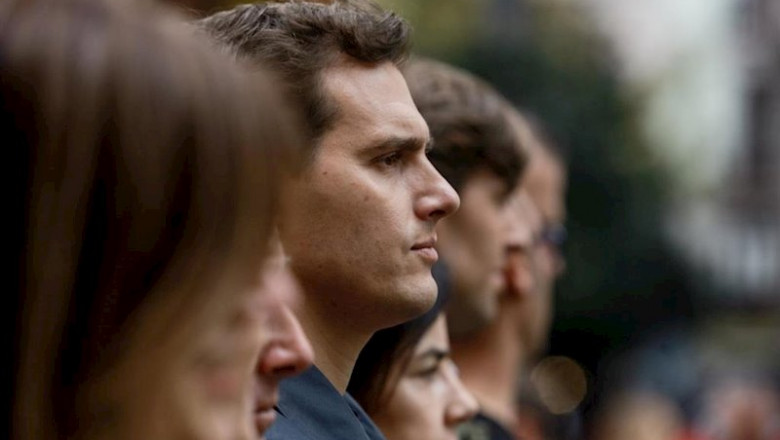 ep el presidente de ciudadanos albert rivera participa en la manifestacion convocada por jusapol