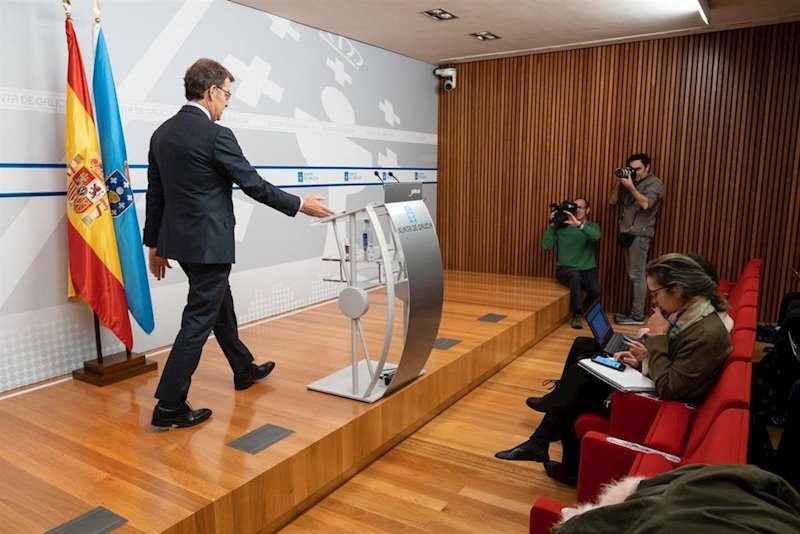 ep el presidente de la xunta alberto nunez feijoo tras el consello