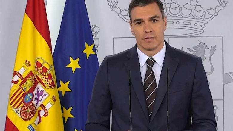 ep el presidente del gobierno pedro sanchez durante la rueda de prensa del 23 de mayo en moncloa ep el presidente del gobierno pedro sanchez durante la rueda de prensa del 23 de mayo en moncloa