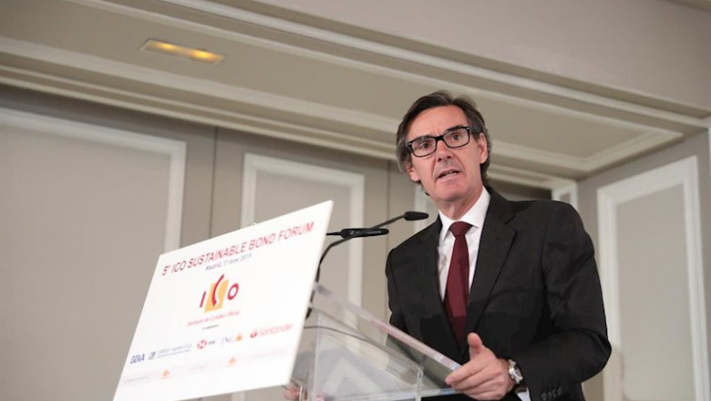 El secretario general del Tesoro, Carlos San Basilio, durante su intervención en la inauguración del 'V Foro ICO de Bonos Sostenibles'. | Marta Fernández Jara - Europa Press - Archivo ep el secretario general del tesoro carlos san basilio durante su intervencion en la inauguracion