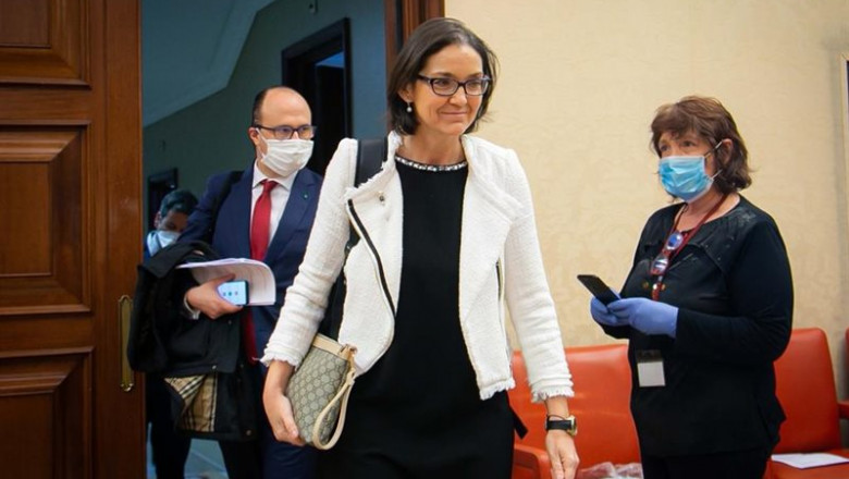 ep la ministra de industria comercio y turismo reyes maroto a su llegada a la comision del congreso
