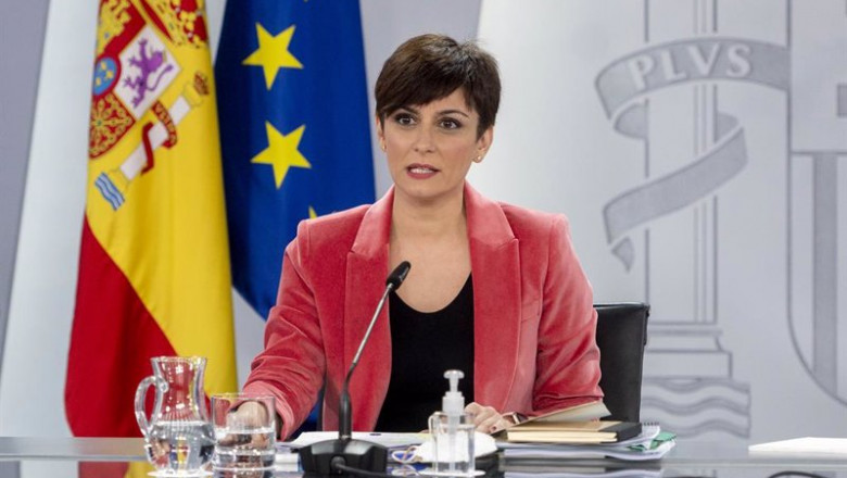 ep la ministra portavoz isabel rodriguez comparece tras la reunion del consejo de ministros en ep la ministra portavoz isabel rodriguez comparece tras la reunion del consejo de ministros en