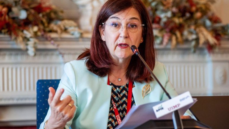 La presidenta de la CNMC, Cani Fernández. | APIE ep la presidenta de la cnmc cani fernandez en su intervencion en los cursos de verano de la apie en