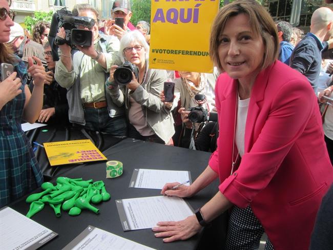 La presidenta del Parlament C.Forcadell | EUROPA PRESS ep la presidentaparlament cforcadell