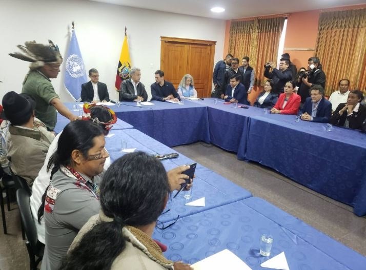 ep mesa de dialogo en ecuador