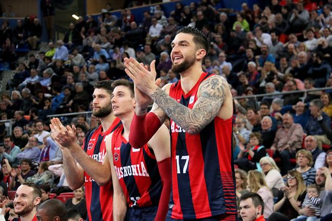 Poirier celebra la victoria del Baskonia | ACB PHOTO/E. OTXOA ep poirier celebravictoriabaskonia