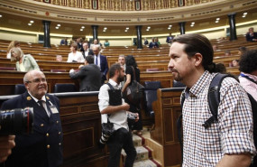 ep secretario generalpodemos pablo iglesias llegacongresolos diputadosanunciarsu grupo parlamentarioabstendra ensegunda votacionla investiduracandidato socialistala presidenciagobierno