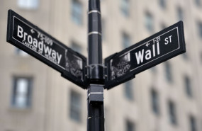 dl wall street wall st new york city new york stock exchange nyse dow jones nasdaq street sign nyc united states usa america pb
