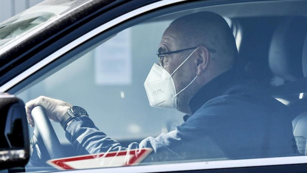 ep 18 may 2020 italy turin juventus manager maurizio sarri arrives at the clubs training ground