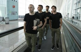 ep andres iniesta sergi roberto barcelona aeropuerto