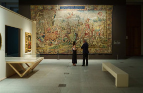 ep archivo   algunas piezas de la exposicion durante la inauguracion de la exposicion temporal